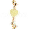 Electroplate Glass and Acrylic Rhinestone Beads Strands MAK-T011-07F-2