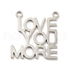 Non-Tarnish 201 Stainless Steel Pendants STAS-E175-03P-1