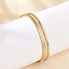 304 Stainless Steel Cuff Bangles for Women BJEW-B120-03G-03-2