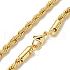 Brass Chain Necklaces for Women NJEW-G084-25G-2