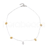 2Pcs 2 Styles Natural Topaz Jade & Synthetic Turquoise Chip Beads Necklace Making with 304 Stainless Steel Jump Rings and Nylon Thread NJEW-JN05215-3