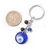 3Pcs Handmade Lampwork Evil Eye Keychains KEYC-JKC01252-01-3