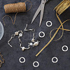 GOMAKERER 6Pcs 304 Stainless Steel Spring Gate Rings STAS-GO0001-20P-5
