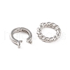 Brass Fold Over Clasps KK-U016-06P-2