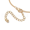 Brass Curb Chains Bracelet Making AJEW-JB01329-01-4