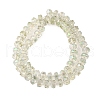 Transparent Electroplate Glass Beads Strands EGLA-P062-01A-HR04-2