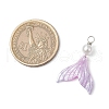 Resin Mermaid Fishtail Pendants PALLOY-JF03796-2