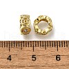 Brass Micro Pave Clear Cubic Zirconia European Beads ZIRC-I070-004G-2