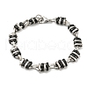Two Tone 201 Stainless Steel Oval Link Chain Bracelet BJEW-B078-22BP-1