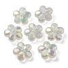 UV Plating Luminous Transparent Acrylic Beads OACR-P010-16B-1