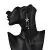 Tibetan Style Alloy Dangle Earrings EJEW-TA00651-4