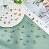 HOBBIESAY 20 Pairs 2 Colors 304 Stainless Steel Stud Earring Findings STAS-HY0001-44-4