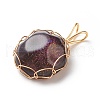 Transparent Resin Pendants PALLOY-JF01850-4
