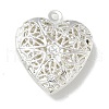 Brass Locket Pendants KK-Q019-06G-1