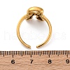 304 Stainless Steel Open Cuff Rings for Women RJEW-M060-01G-18-5