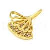 Frech Style Brass Micro Pave Cubic Zirconia Pendants KK-A232-05A-G-2