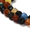 Dyed Natural Agate Beads Strands G-G203-08D-3