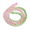 Transparent Painted Glass Beads Strands X1-DGLA-A034-T3mm-A18-5