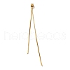 Brass Snake Chain Ear Nuts KK-G510-14G-1