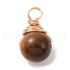 Natural Mixed Stone Pendants PALLOY-JF02102-02-2