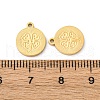 304 Stainless Steel Charms STAS-U060-05G-3