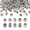 Craftdady 100Pcs 10 Style Tibetan Style Alloy European Beads FIND-CD0001-34-3