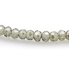 Pearl Luster Plated Faceted Rondelle Glass Beads Strands GLAA-A024A-PL03-1