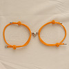 Alloy Heart-shaped Magnetic Braided Rope Bracelets for Couple Girlfriends WG59636-19-1