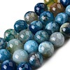 Natural Blue Cherry Blossom Agate Beads Strands G-Q045-A01-12mm-2