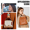 SUNNYCLUE 24Pcs 8 Colors PU Leather Keychain KEYC-SC0001-30-5