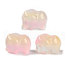 Spray Painted Glass Beads GLAA-Z007-04K-1