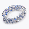 Electroplate Glass Beads Strands X-GLAA-K027-HR-B04-2
