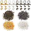 SUNNYCLUE 1400Pcs 16 Styles Iron Bead Tips with Brass Crimp Beads with Brass Wire Guardian and Protectors with Brass Crimp Beads Covers FIND-SC0010-79-1
