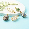 Natural Mixed Gemstone Pendants PALLOY-JF00845-3