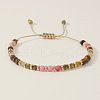 Vintage Style Colorful Natural Lapis Lazuli Handmade Beaded Braided Bracelets FY0838-2-1