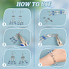   32Pcs 4 Styles 304 Stainless Steel Chandelier Component Links STAS-PH0005-92-6