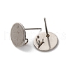 Non-Tarnish 304 Stainless Steel Stud Earring Findings STAS-C043-25P-2