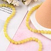 Natural Lemon Jade Beads Strands G-H1631-6MM-6