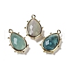 Natural Green Fluorite Pendants G-B009-02G-P-1