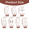 Jewelry 14Pcs 7 Style Stainless Steel Pendants STAS-PJ0001-46-11