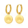 Simple Stainless Steel Flat Round Hoop Earrings RG7887-2-1