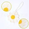 Fingerinspire 2Pcs Handmade Crochet Cotton Daisy Decoration HJEW-FG0001-10-5