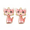 Alloy Enamel Pendants ENAM-M046-10G-M-2