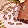Fingerinspire 50Pcs PU Leather Label Tags DIY-FG0003-05-6