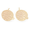 Brass Stud Earrings Findings KK-R116-015-NF-1