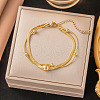 Stainless Steel Alloy Charm Anklets WG33B59-29-1