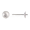 925 Sterling Silver Stud Earring Findings STER-K167-027D-S-4