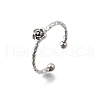 304 Stainless Steel Cuff Rings for Women RJEW-H250-01P-4