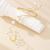 Round Alloy Cuff Bangles & Cuff Rings Sets FS-WG28087-01-1