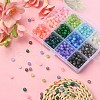 840Pcs 12 Colors Baking Painted Crackle Glass Bead Strands DGLA-YW0001-10-5